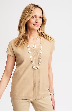 Image for Wearever Soft Short-Sleeve Sweater