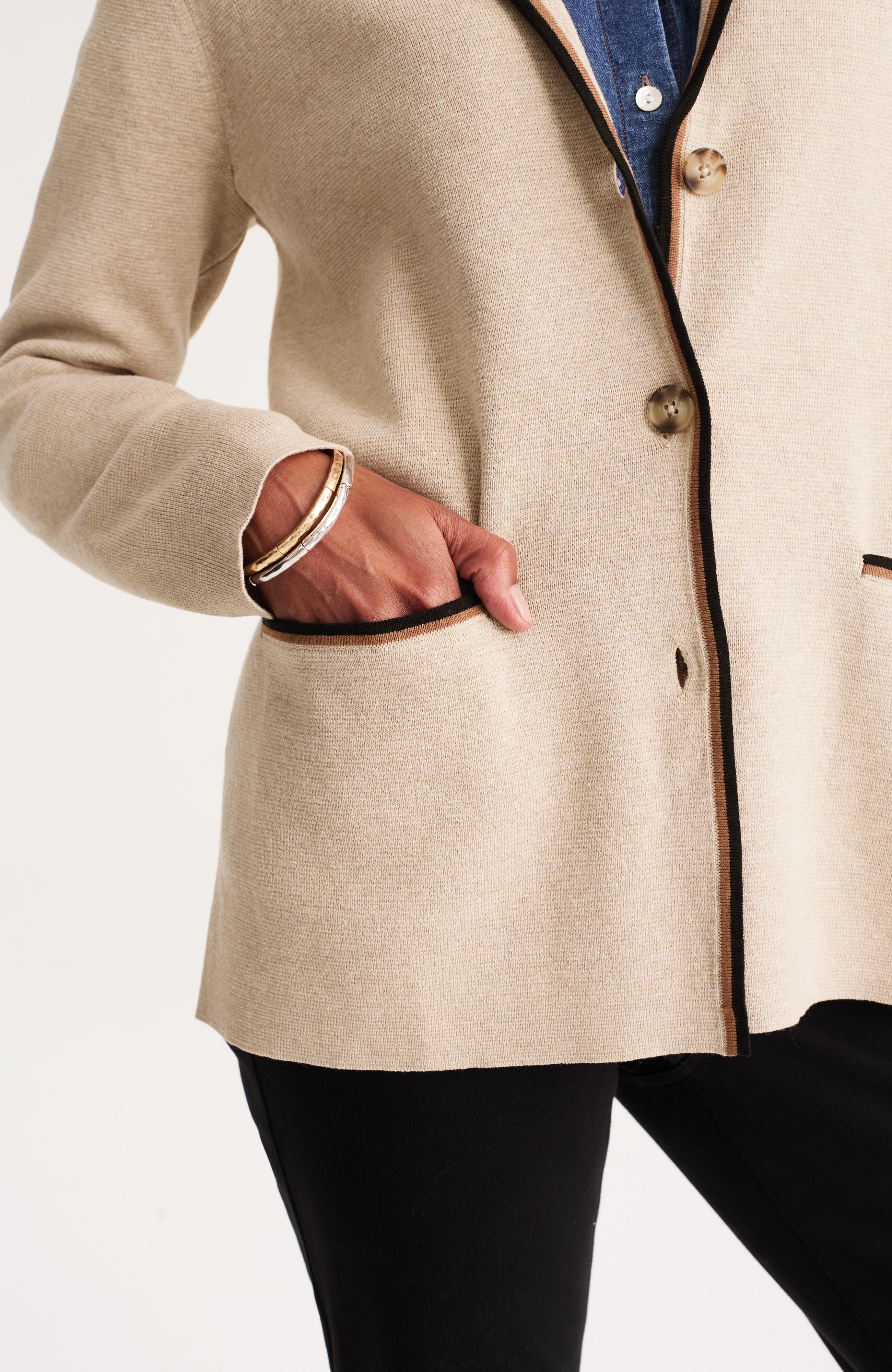 wearever double-knit sweater-jacket