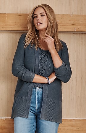Image for Stonewashed Textured Cardi
