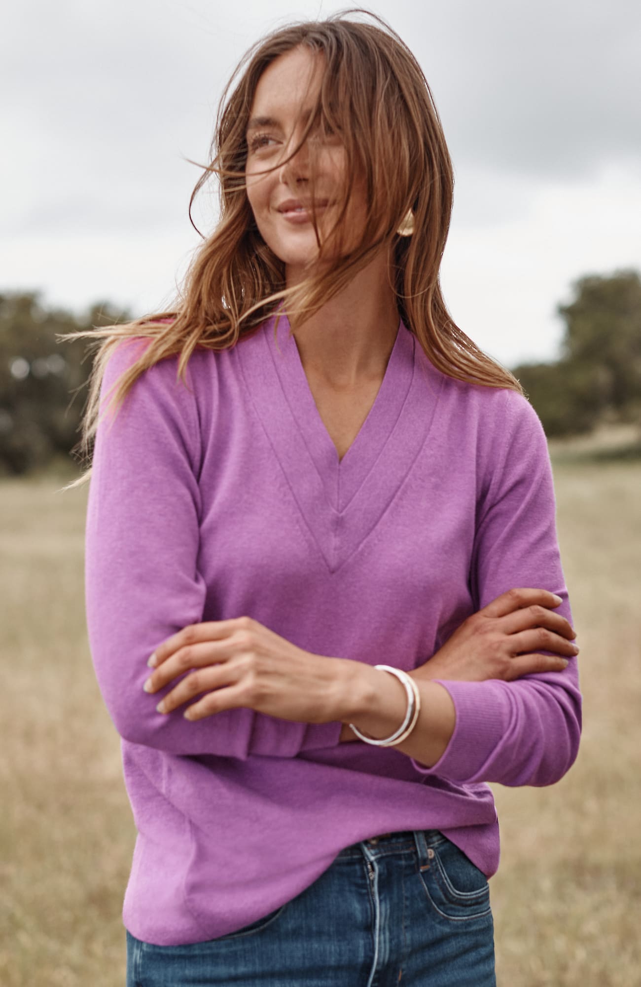 Jjill J.jill Layered V-neck Pullover Sweater