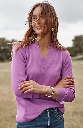 Image for Layered V-Neck Pullover Sweater