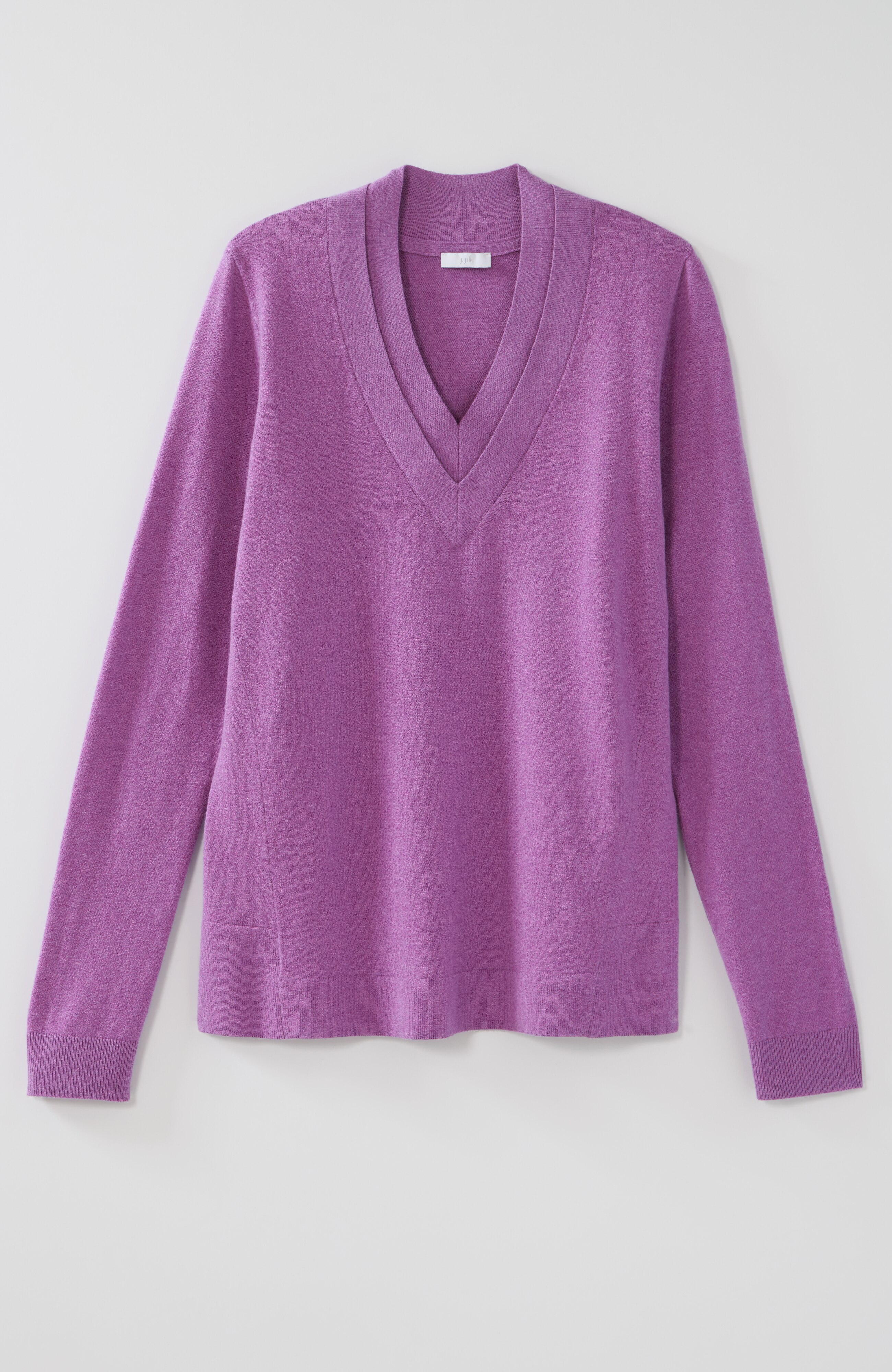 LAYERED V-NECK PULLOVER SWEATER | JJill