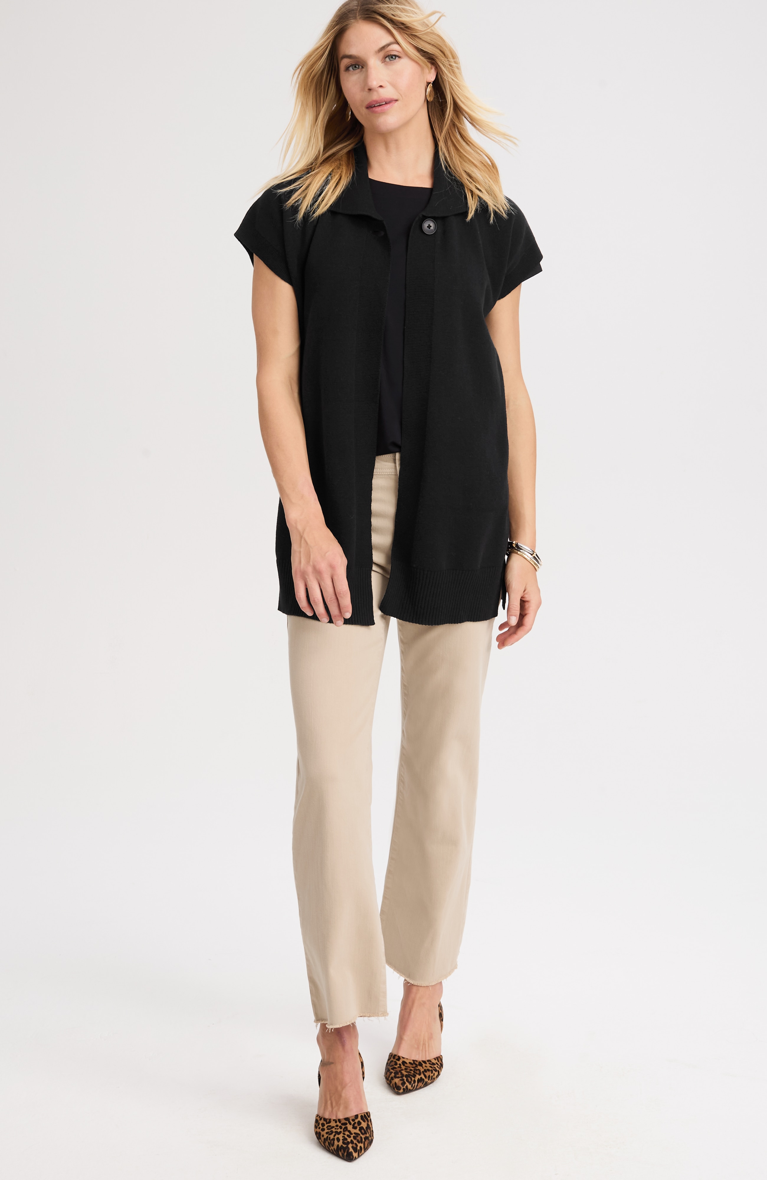 collared gilet
