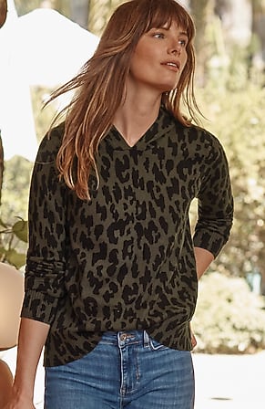Image for Leopard-Printed Hoodie