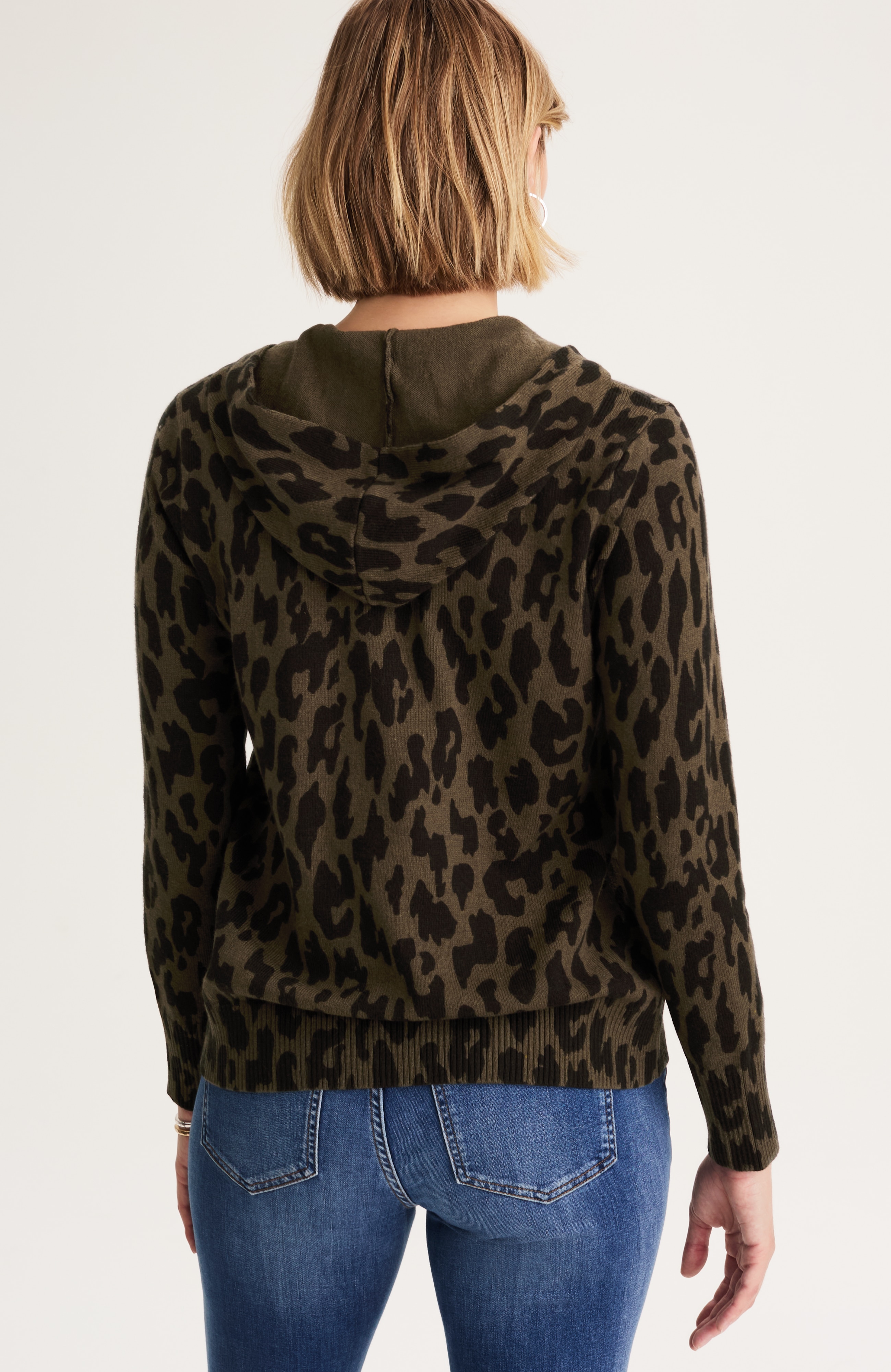 LEOPARD-PRINTED HOODIE | JJill