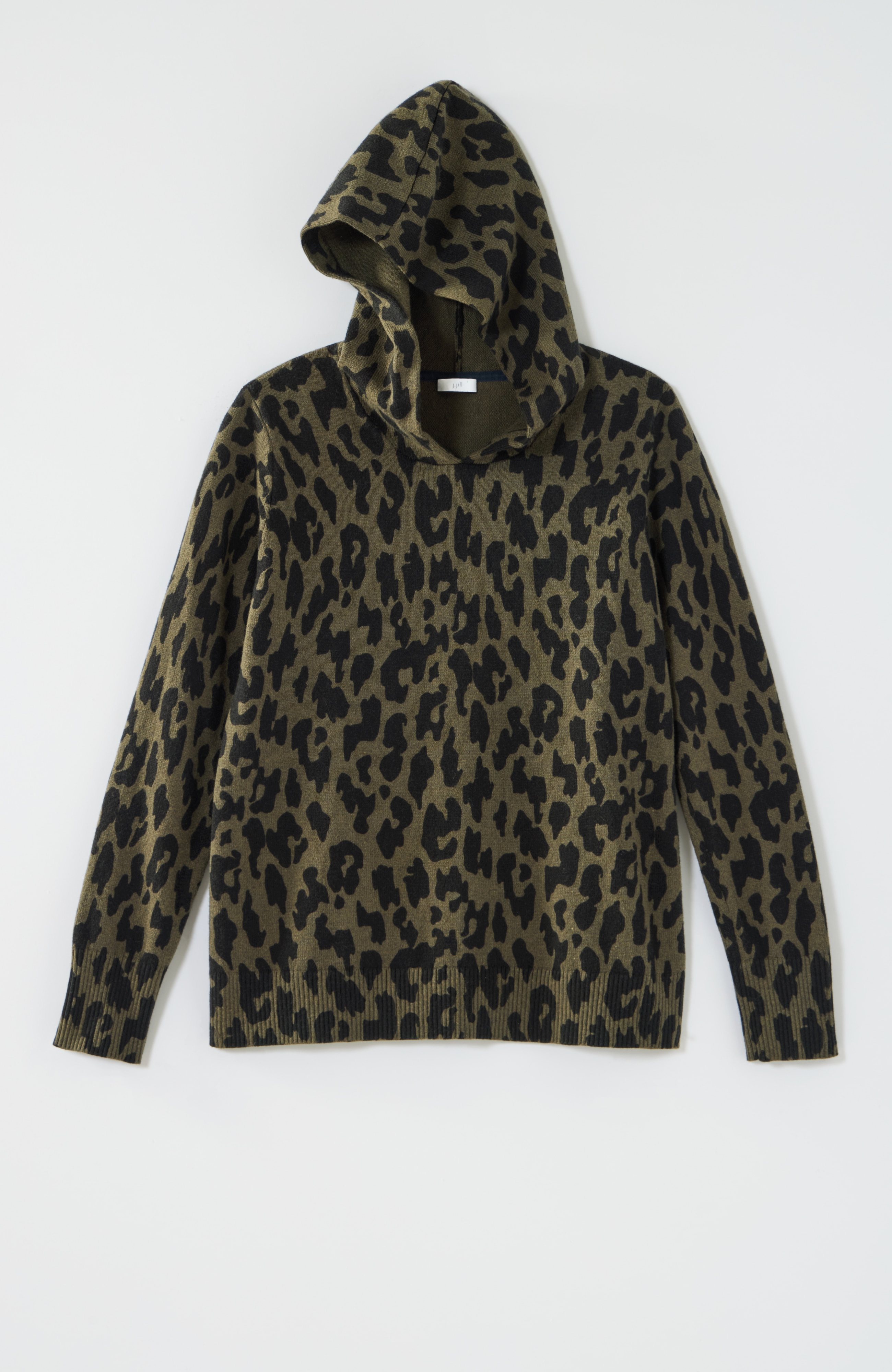 leopard-printed hoodie