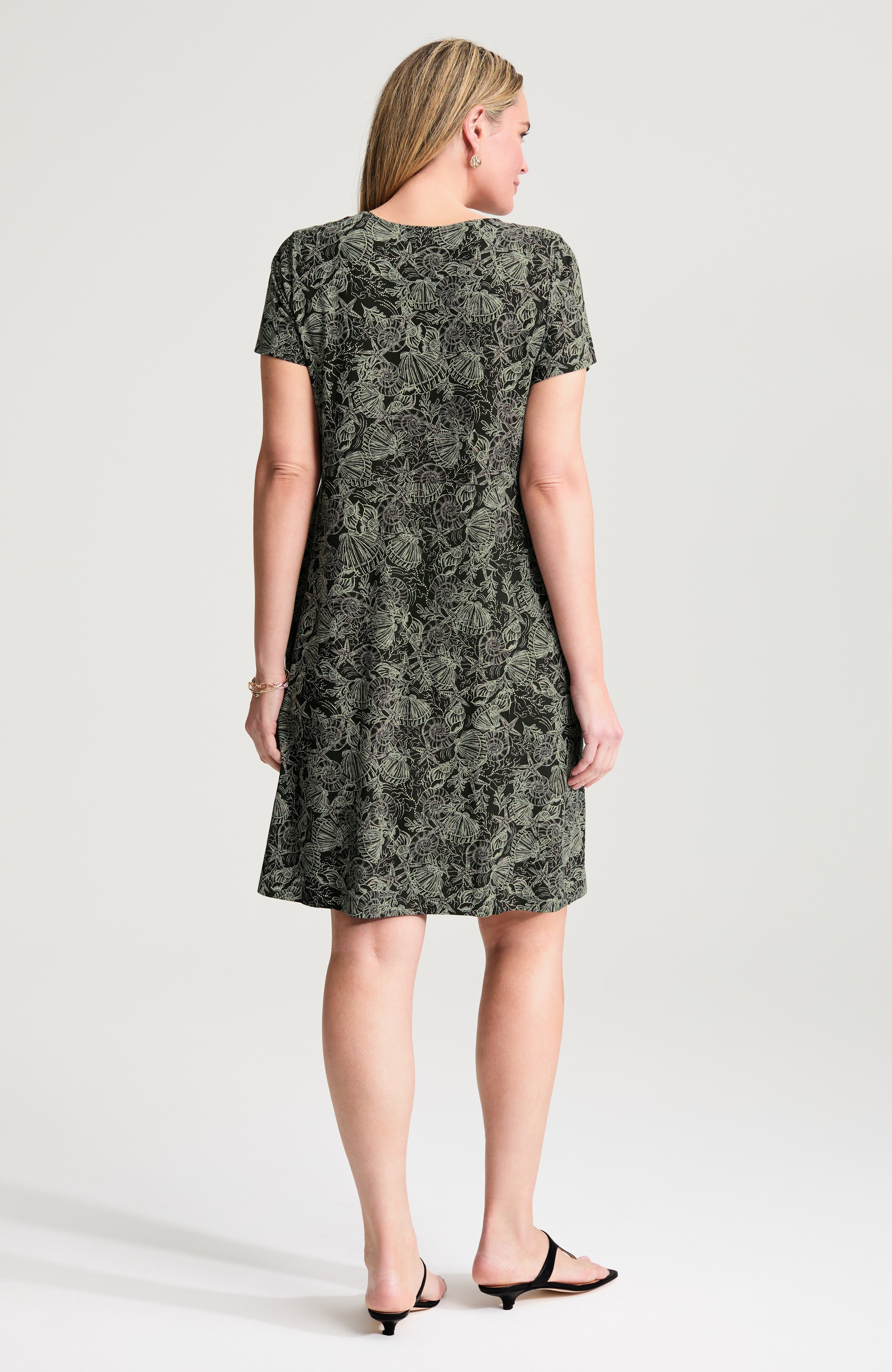knit seamed dress