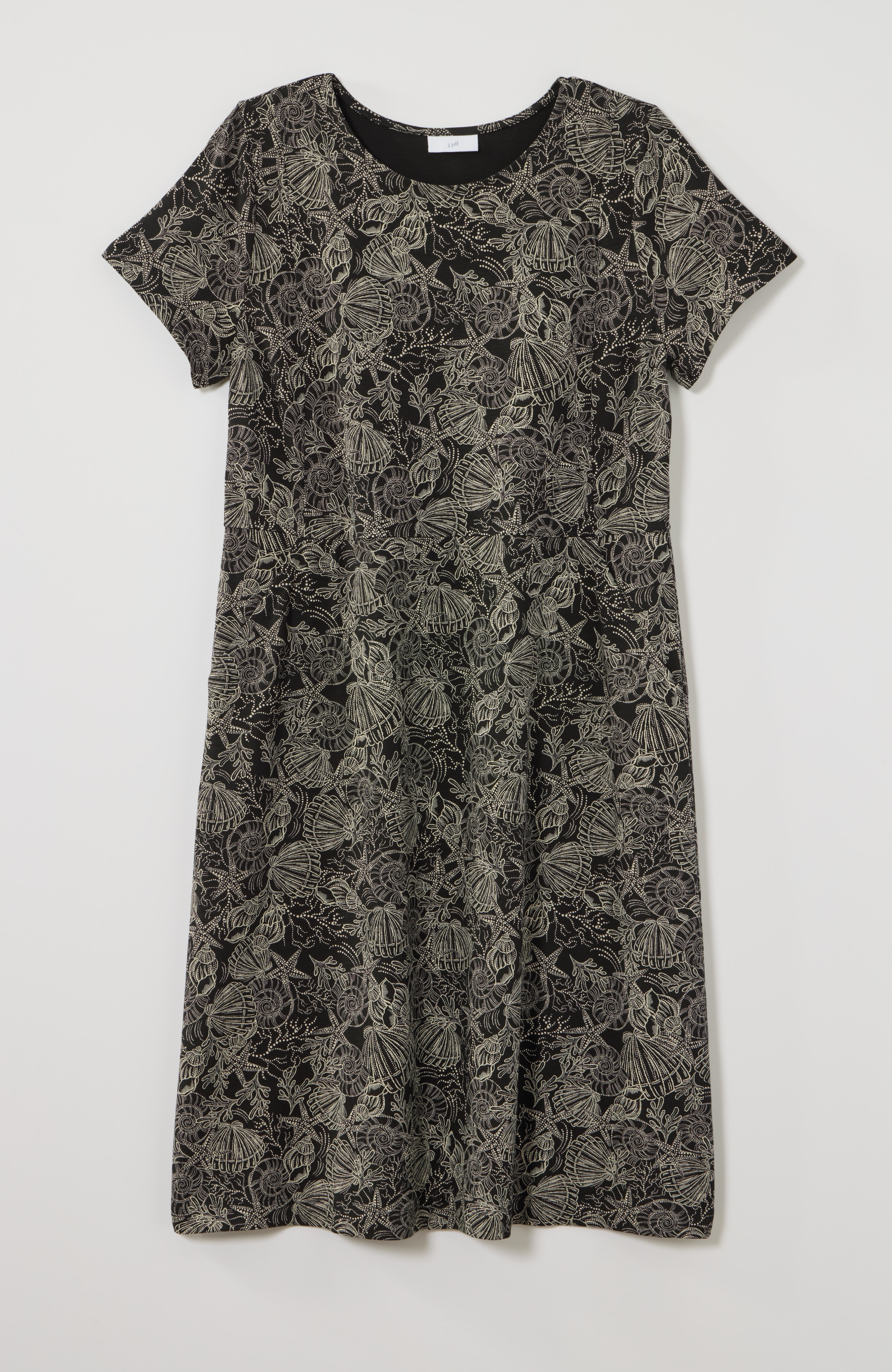 knit seamed dress