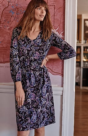 Image for Smocked-Waist A-Line Dress