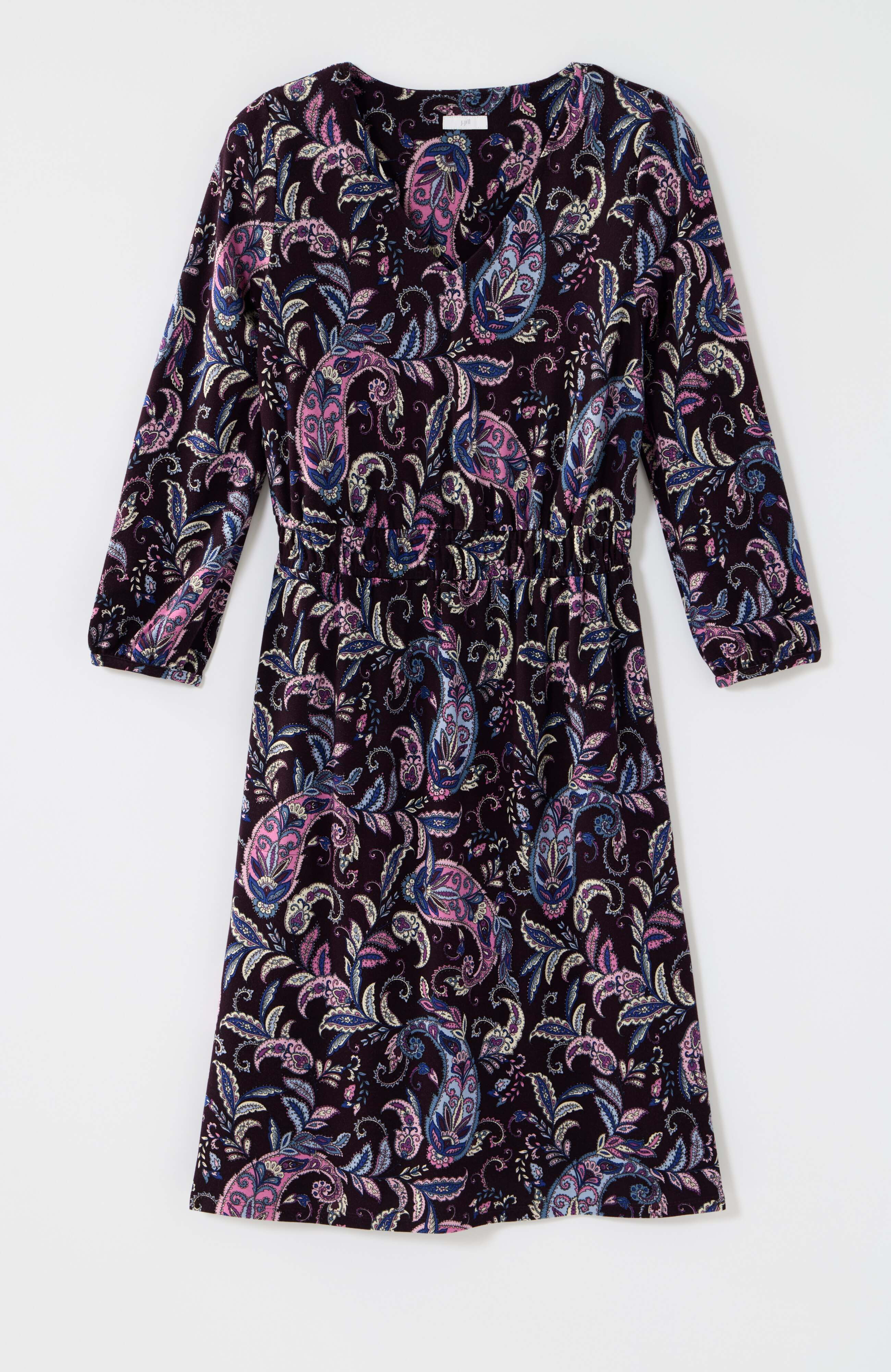 high waist smock a line dress SMOCKED-WAIST A-LINE __label:Top Selling