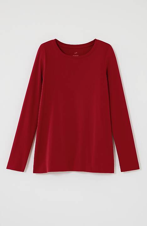 100% Organic Cotton Relaxed Crew Neck T-Shirt S / Tomato Cream