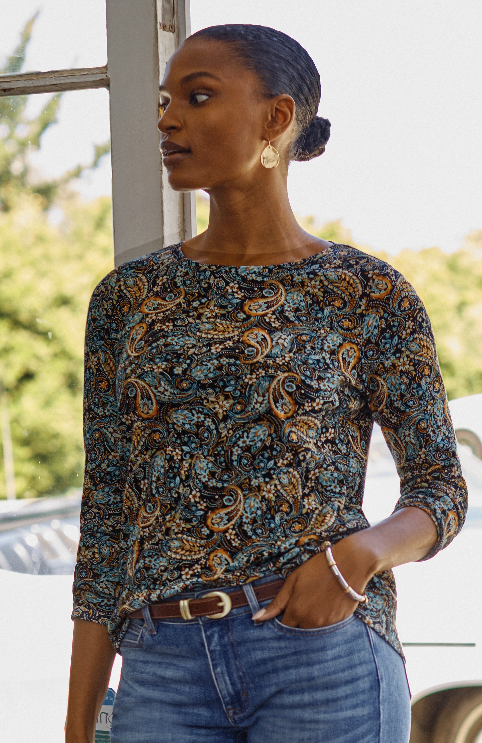 Pima Cotton Long-Sleeve Tee | J.Jill