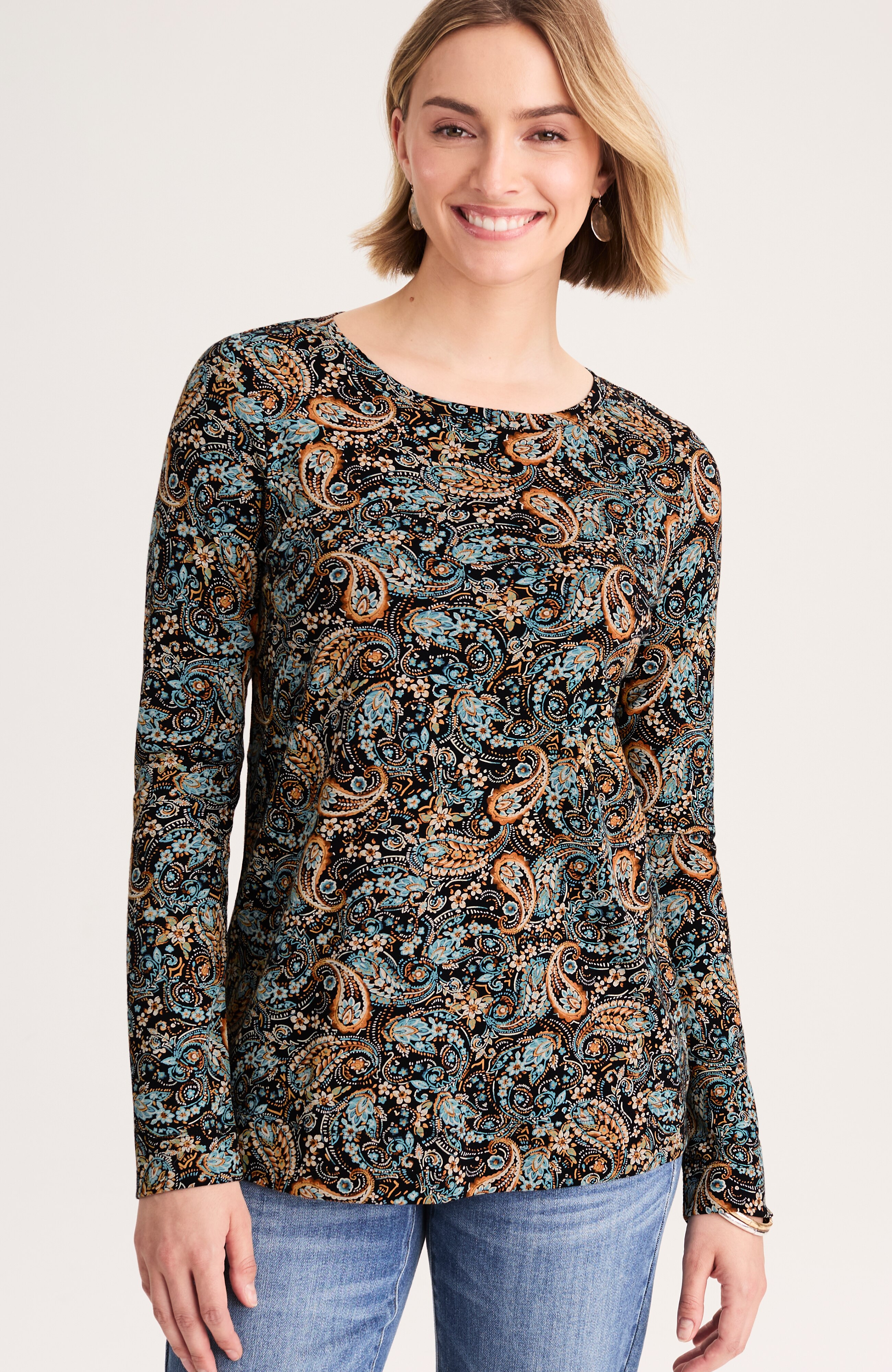 Pima Cotton Long-Sleeve Tee | J.Jill