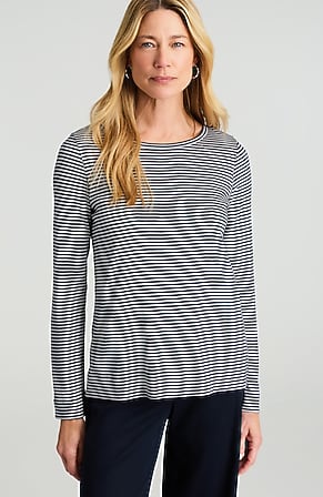 Image for Pima Long-Sleeve Crew-Neck Tee