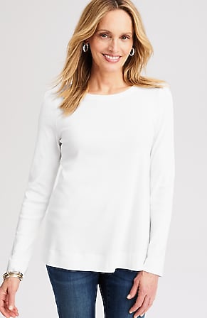 Image for Pima Long-Sleeve Crew-Neck Tee