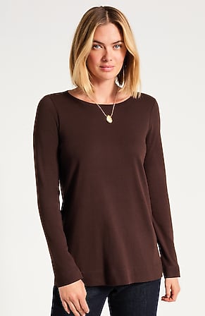 Image for Pima Long-Sleeve Crew-Neck Tee