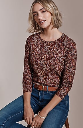 Image for Pima Long-Sleeve Crew-Neck Tee
