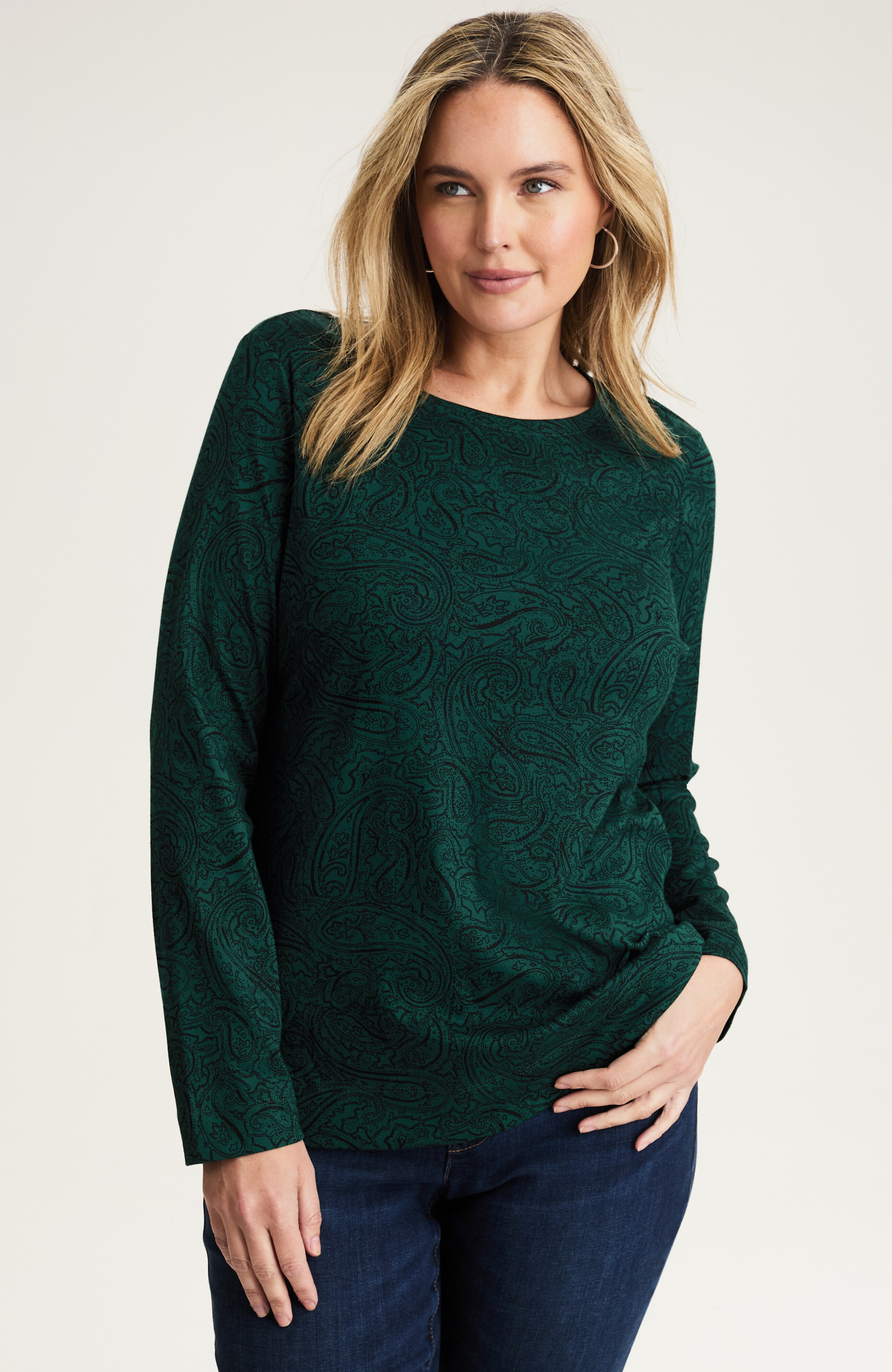 Pima Cotton Long-Sleeve Tee | J.Jill