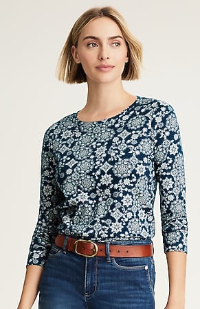 Image for Pima Long-Sleeve Crew-Neck Tee