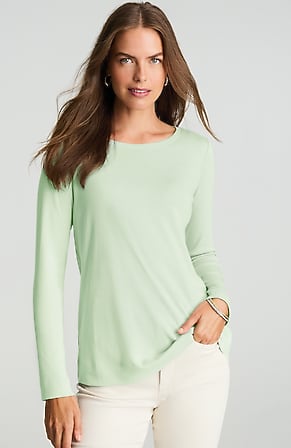 Image for Pima Long-Sleeve Crew-Neck Tee