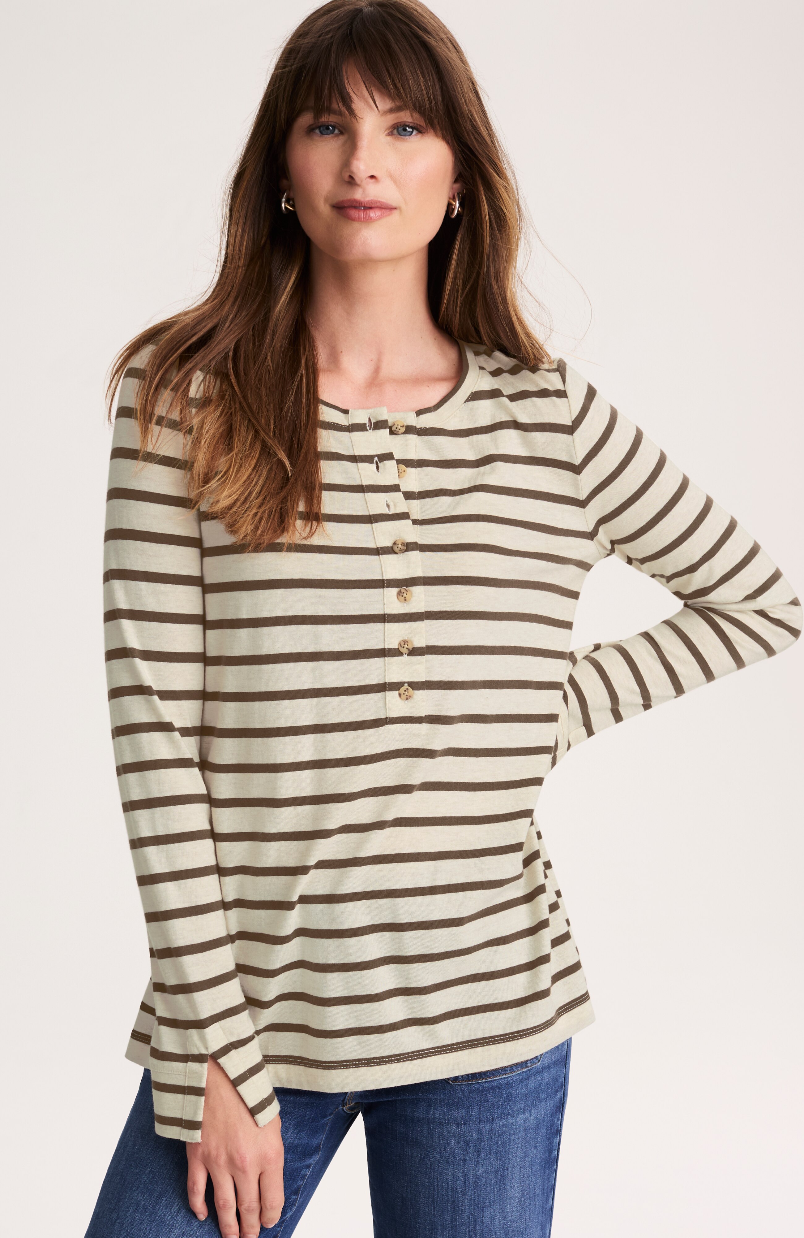 Modern Henley Tee | JJill