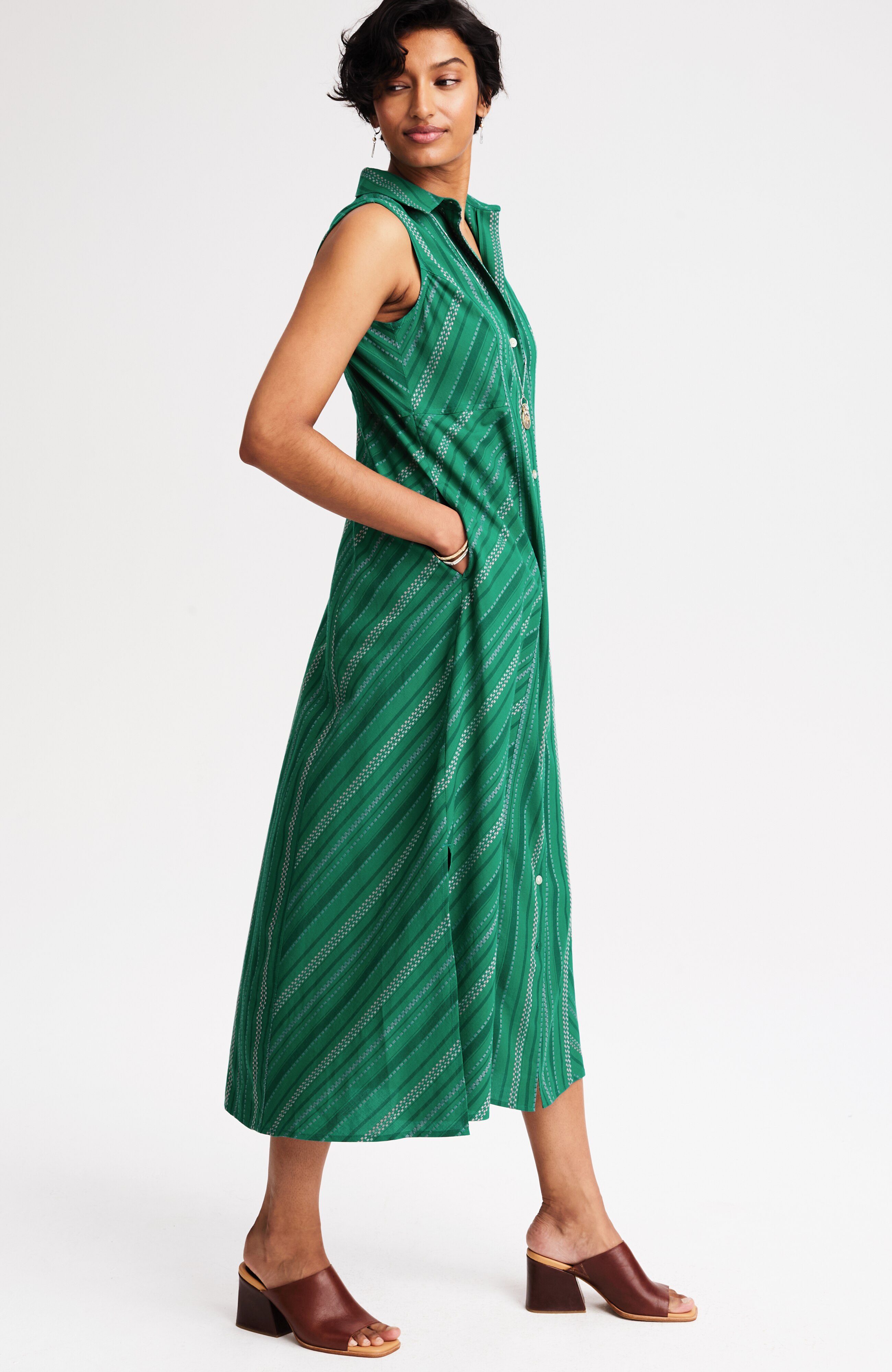 rinさま　専用　ella doby cloth frill vest Sleeveless Dobby Dress | JJill