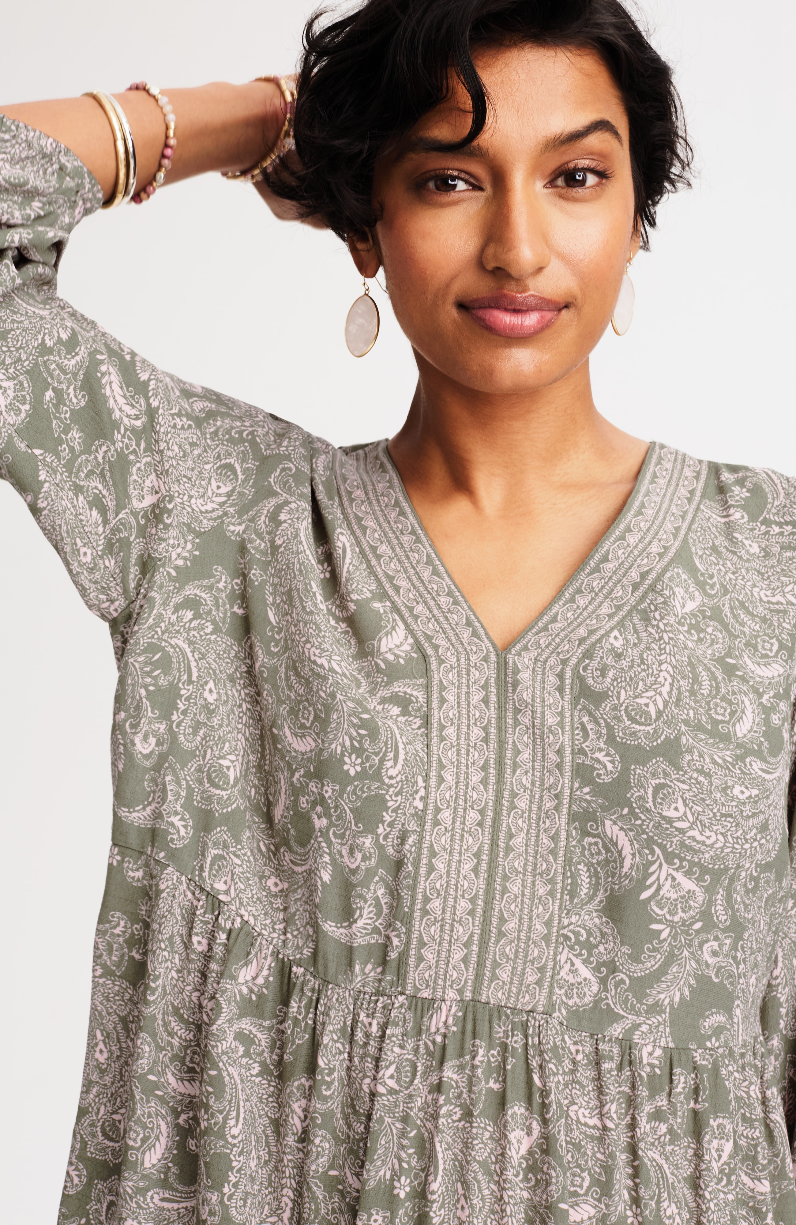 ドレス Original paisley pattern dress bkk18866_green_xl?pdp.template