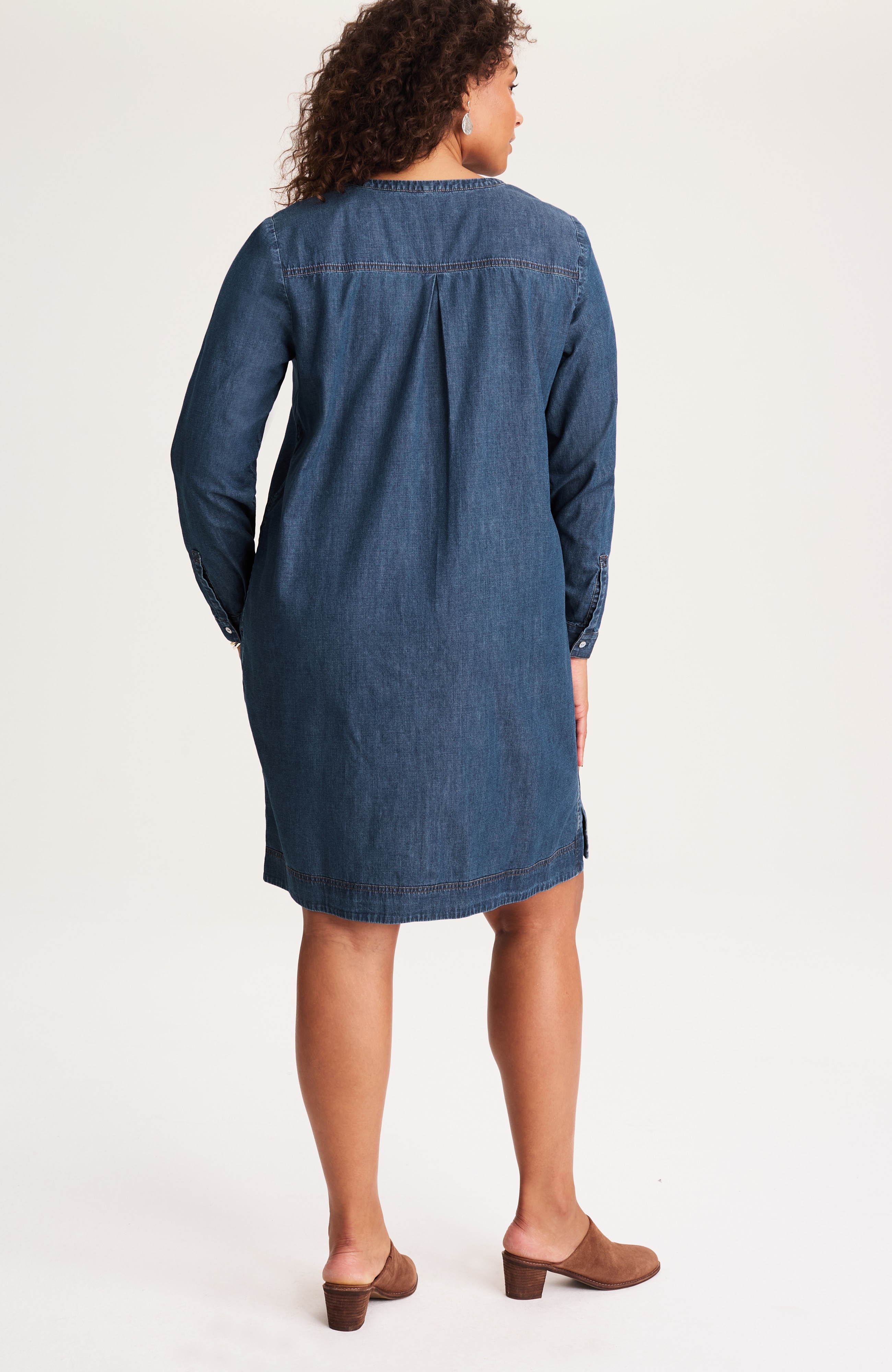 denim popover dress