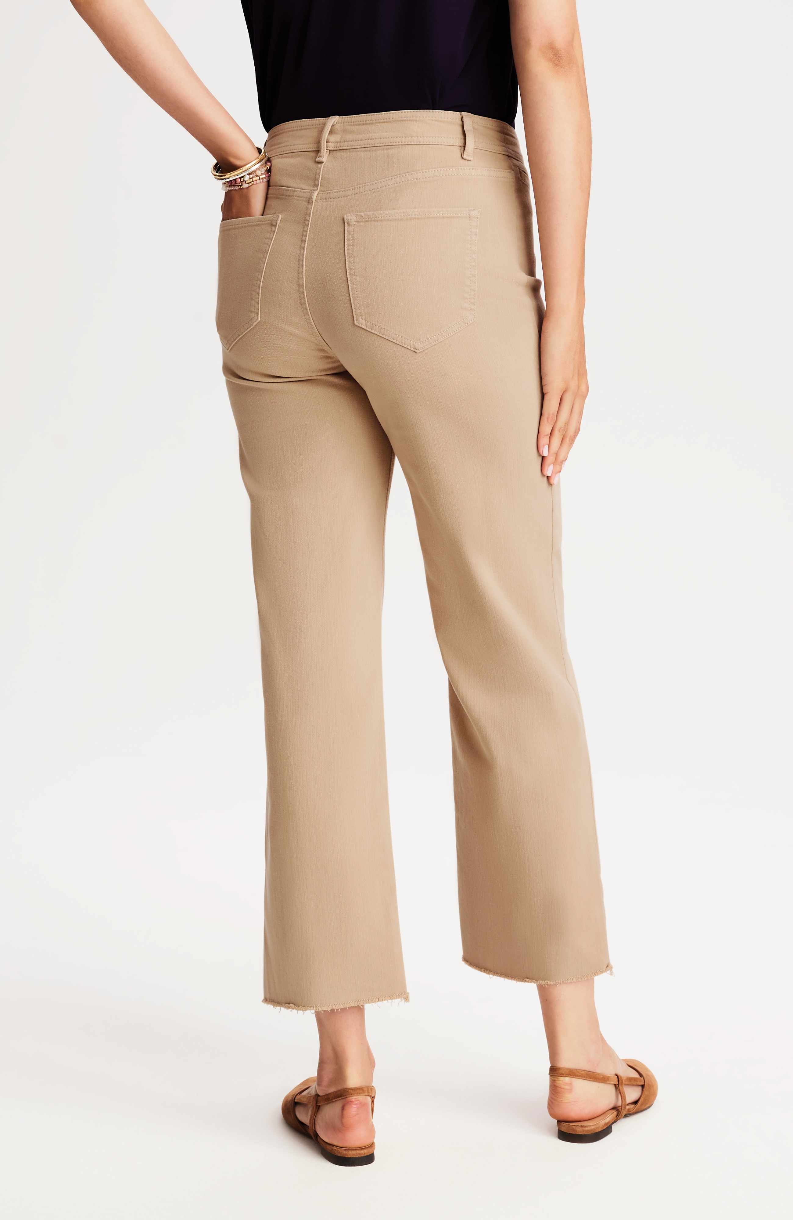 high-rise wide-leg ankle jeans