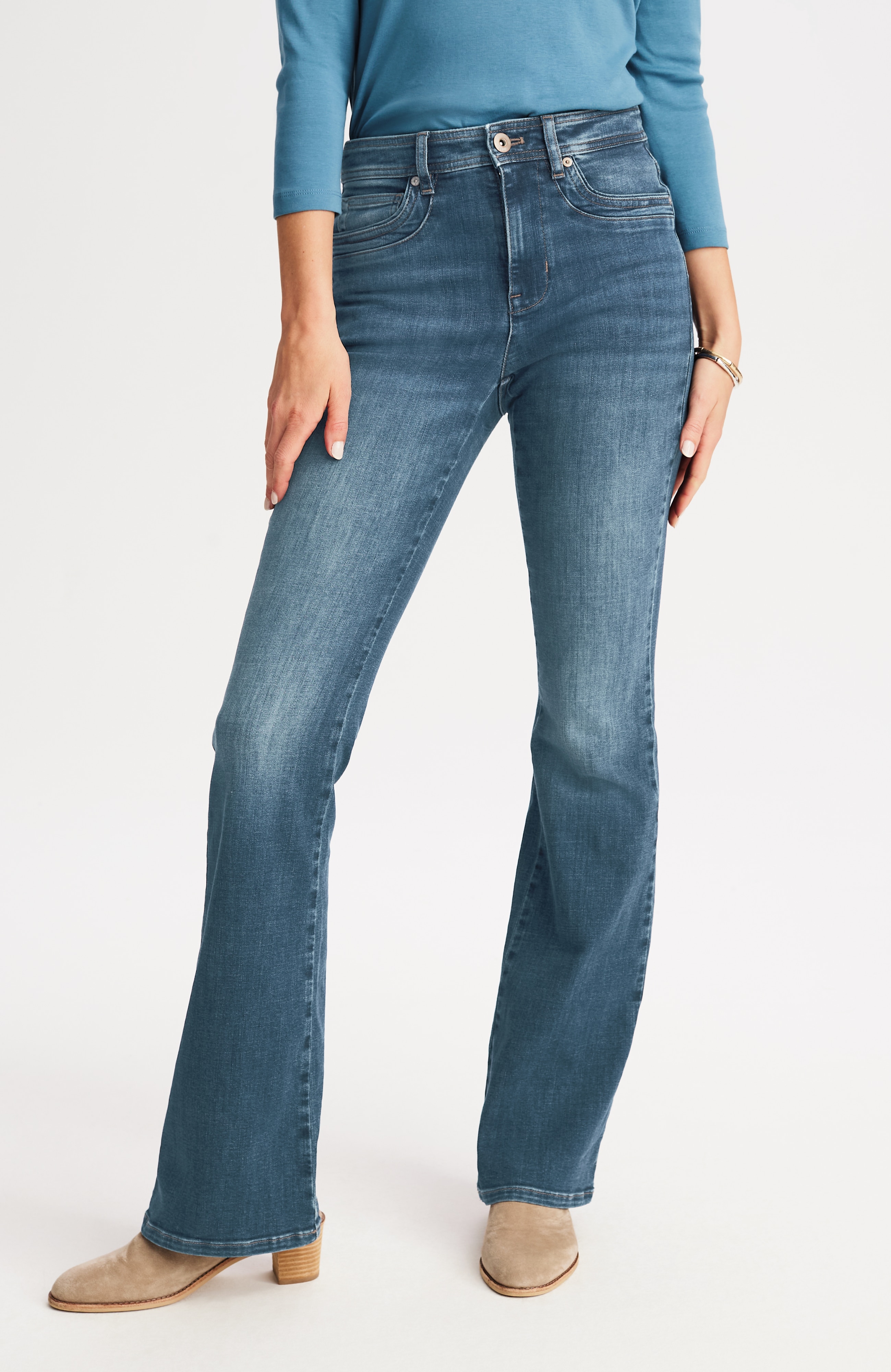 High-Rise Flare Jeans - Women's Denim | J.Jill