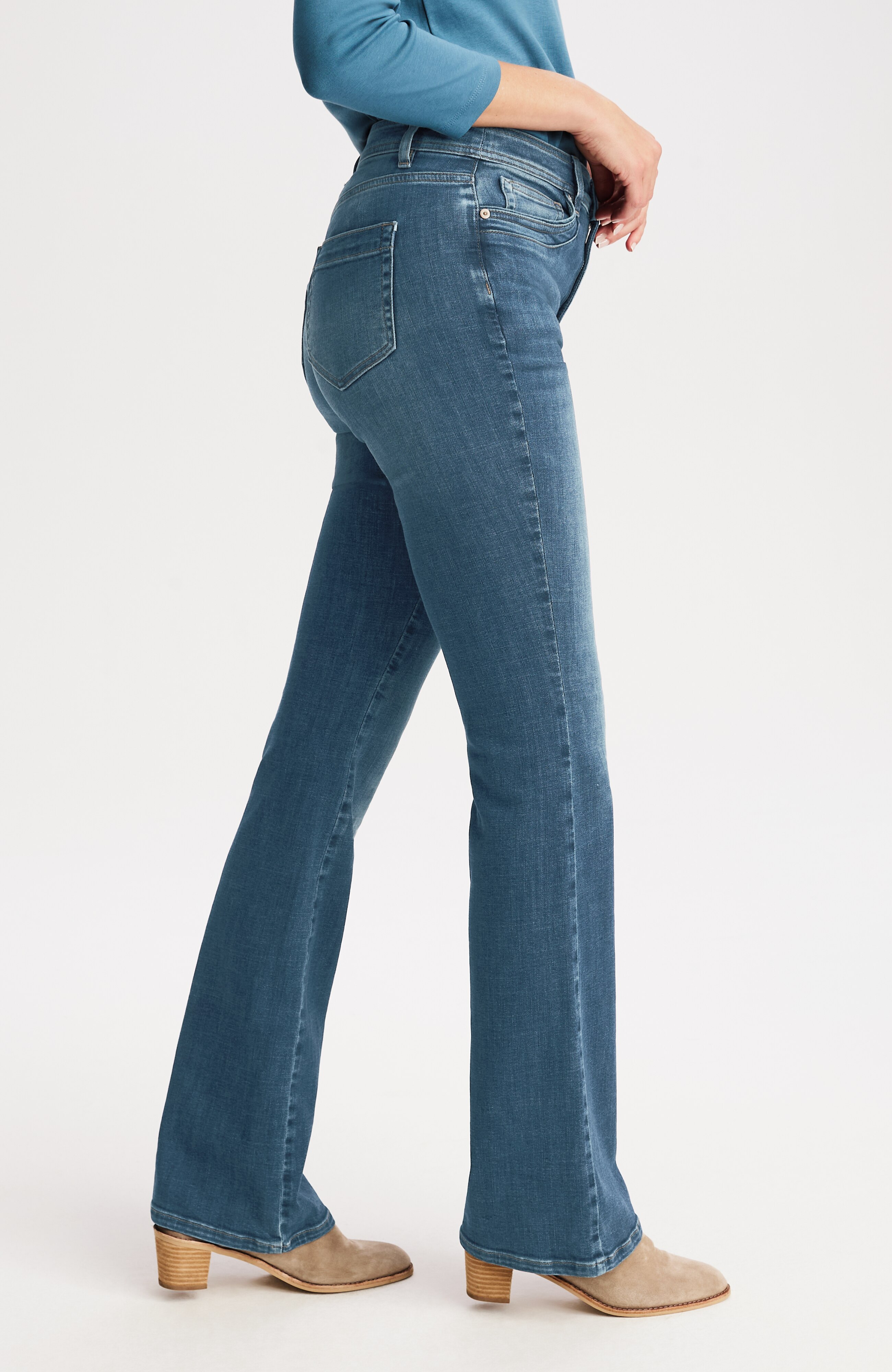 1818 POCKET FLARE DENIM High-Rise Flare Jeans - Women's Denim | J.Jill
