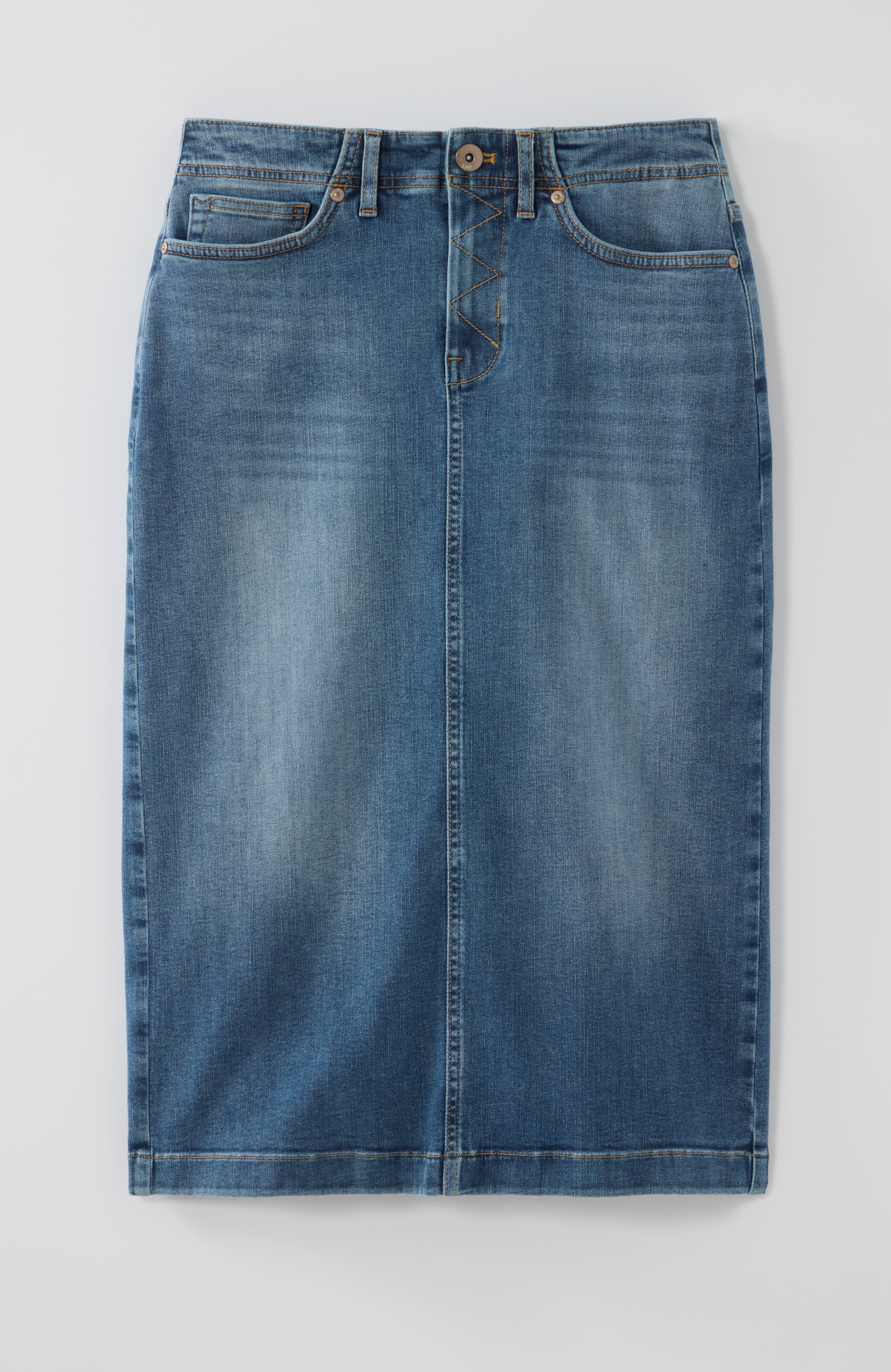 【BAON】ca stitch pocket slit denim long skirt Amazon.com: Women's Distressed Split Long Cargo Denim Skirt