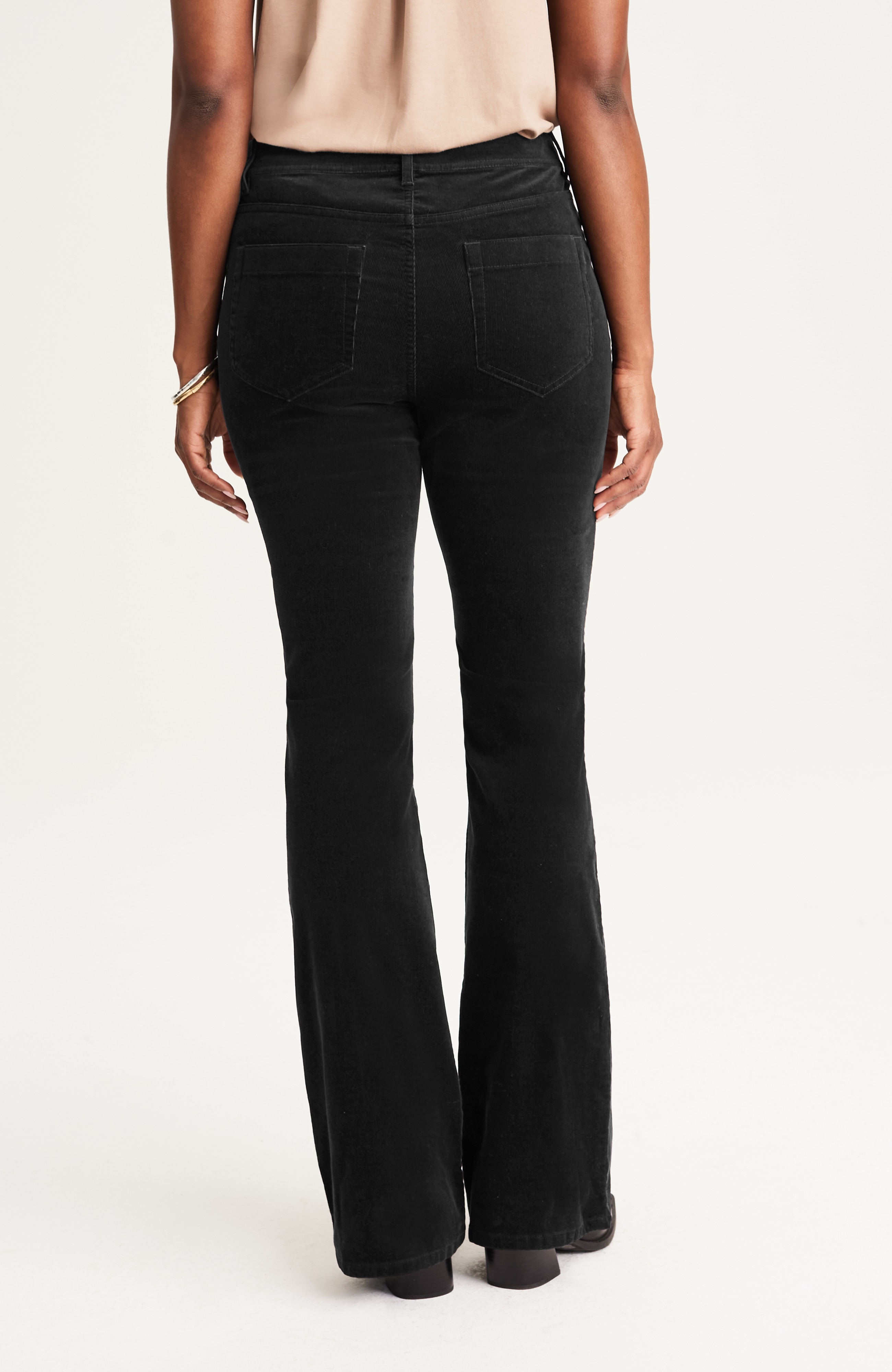 high-rise corduroy flared jeans