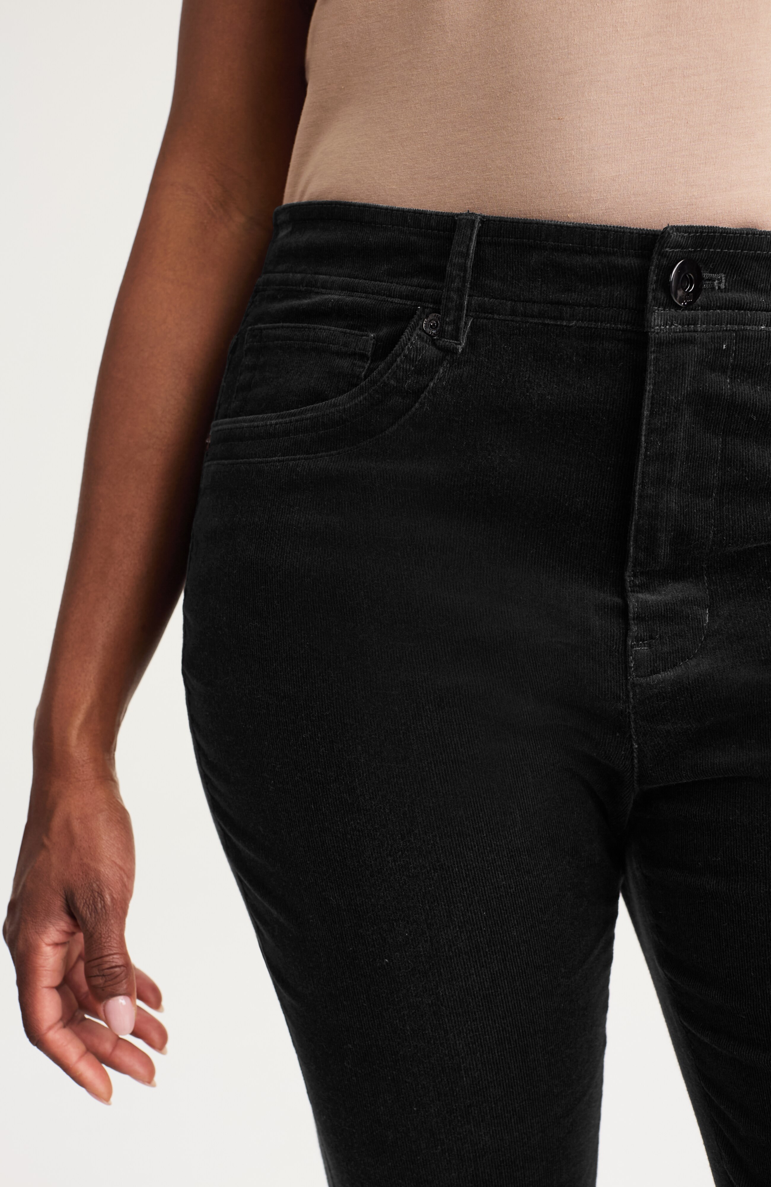 high-rise corduroy flared jeans
