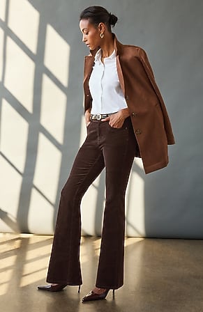 Image for High-Rise Corduroy Flared Jeans