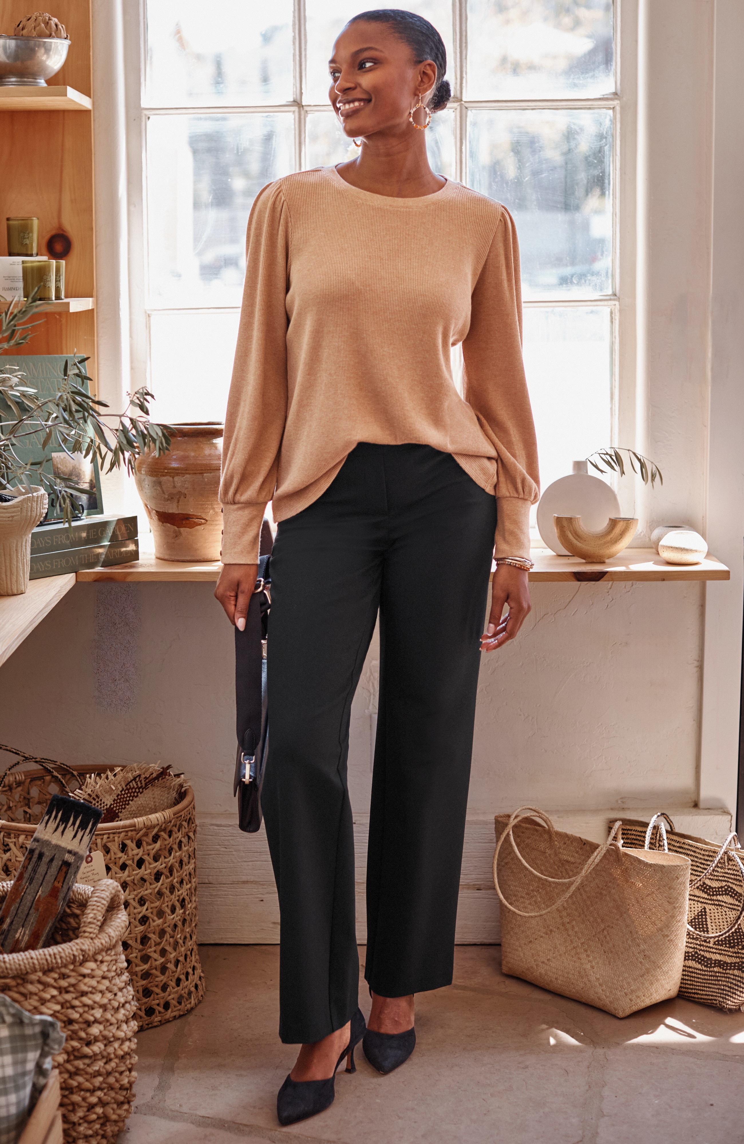 【ミルク】1tuck straight pants lapiis Terry Pant – Lilla P