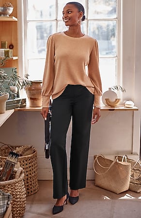 Image for Ponte Straight-Leg Pants