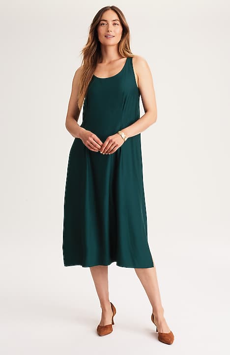 mixed media sweater dress English Factory Style it with simple flats for everyday wear or elevate with a light layer Women's Openwork Mix Media Midi
