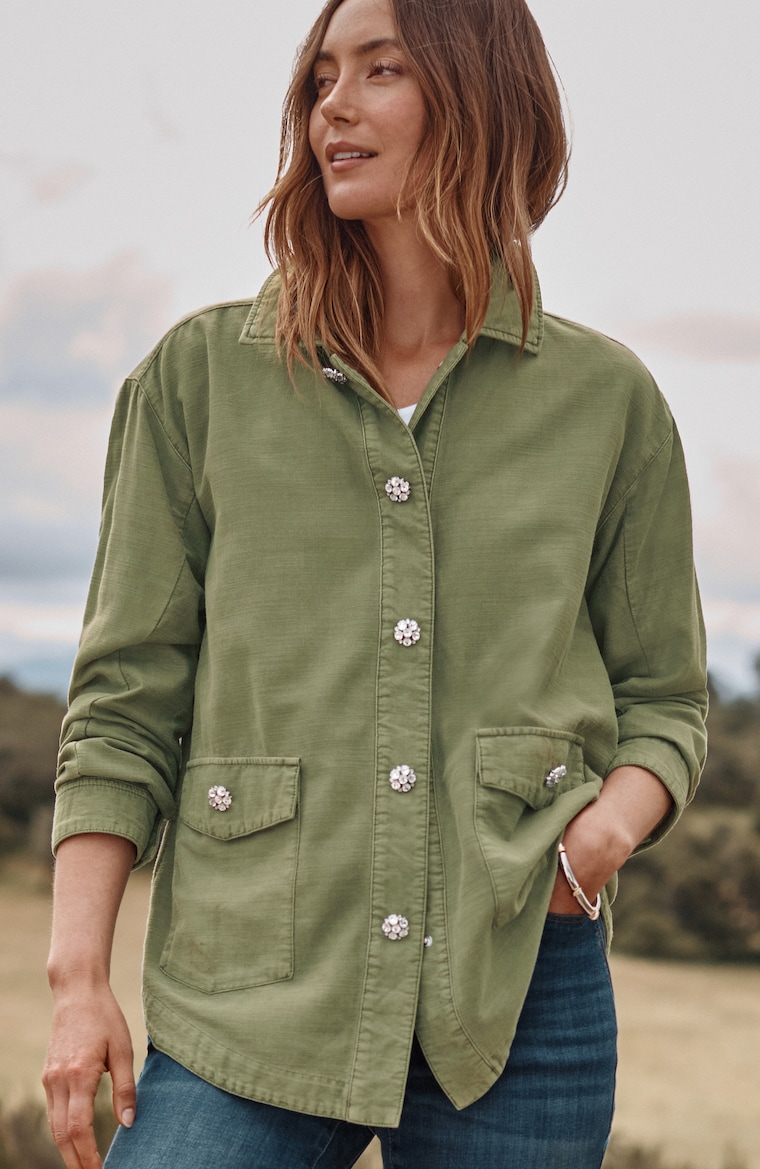 Primary view of the embellished relaxed jacket