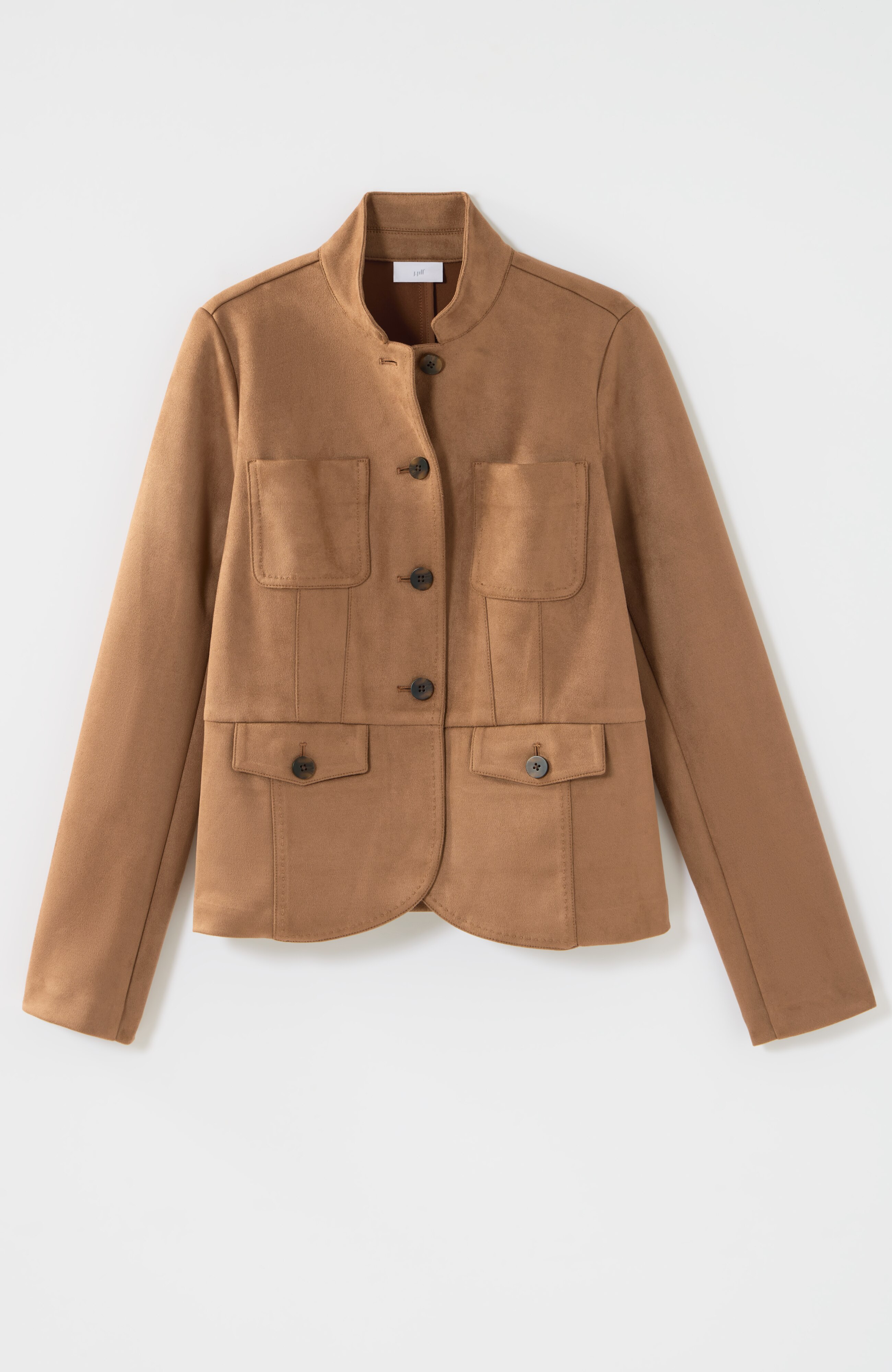 ジャケット・アウター rielle riche No Collar Fake Suede Jacket RIELLE RICHE No Collar Fake Suede Jacket