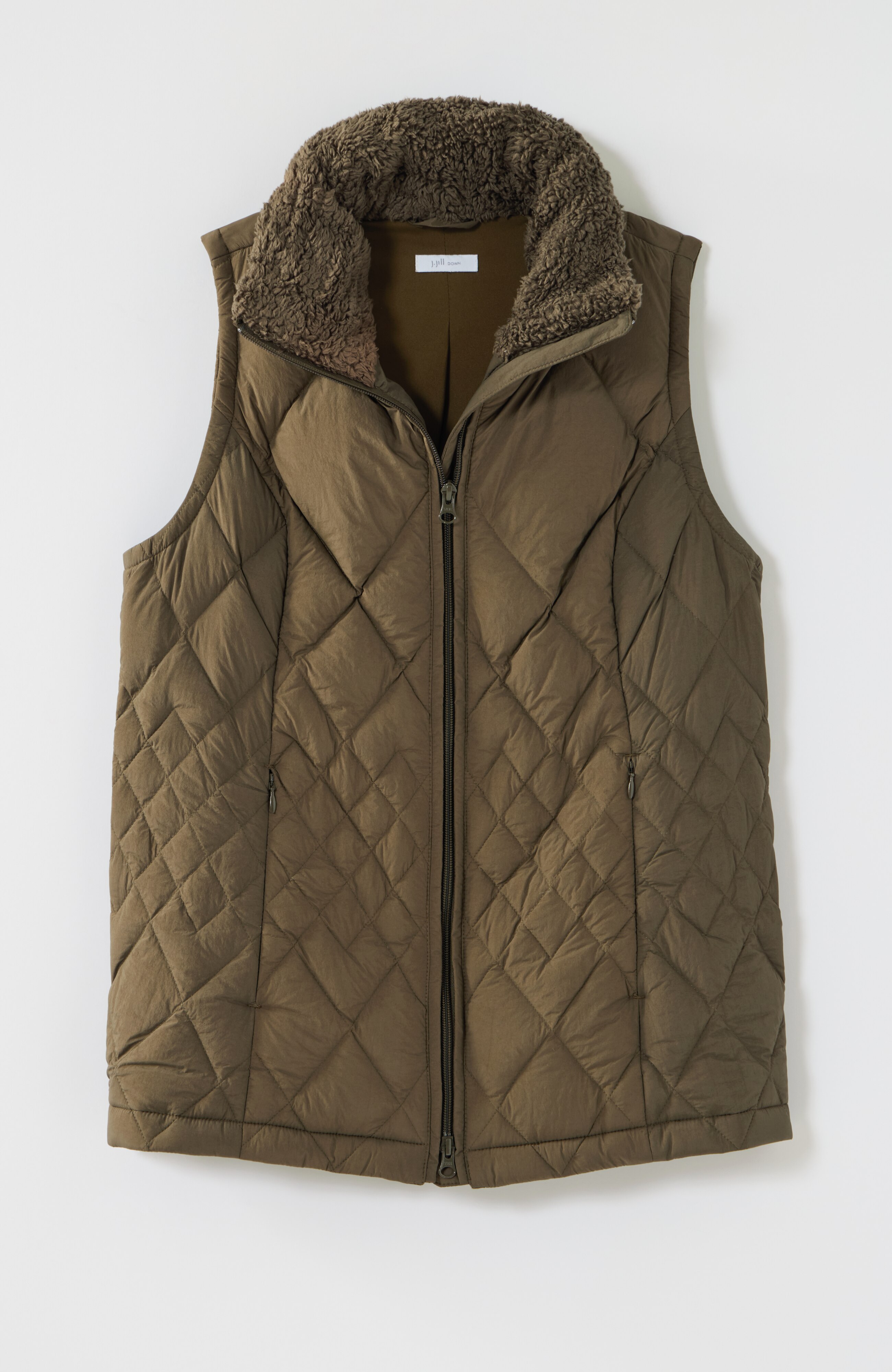  | Fitted Puffer Gilet-BACK-S①-9 57166-460-b-BACK-