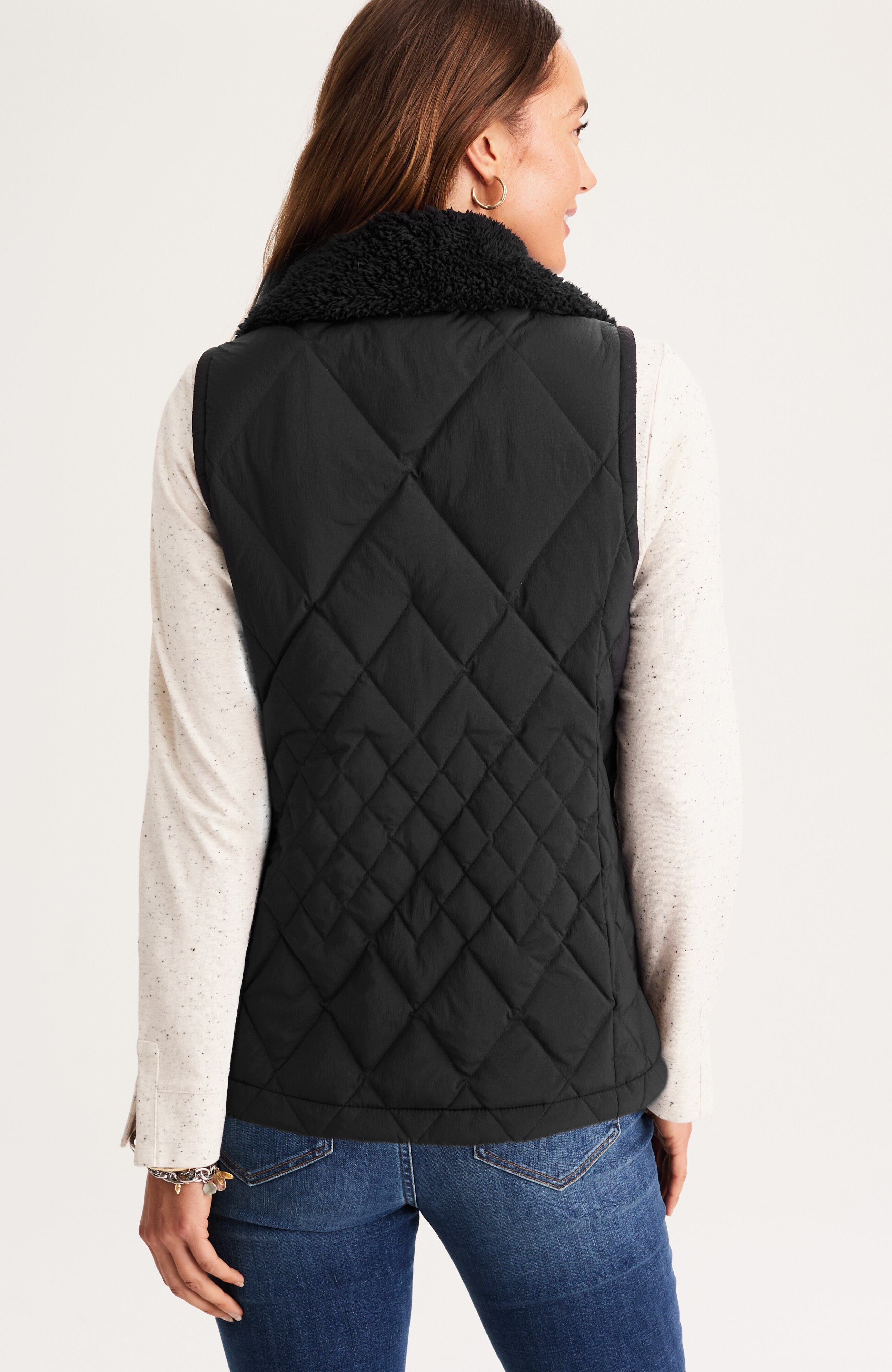 DIAMOND-QUILTED PUFFER VEST | JJill