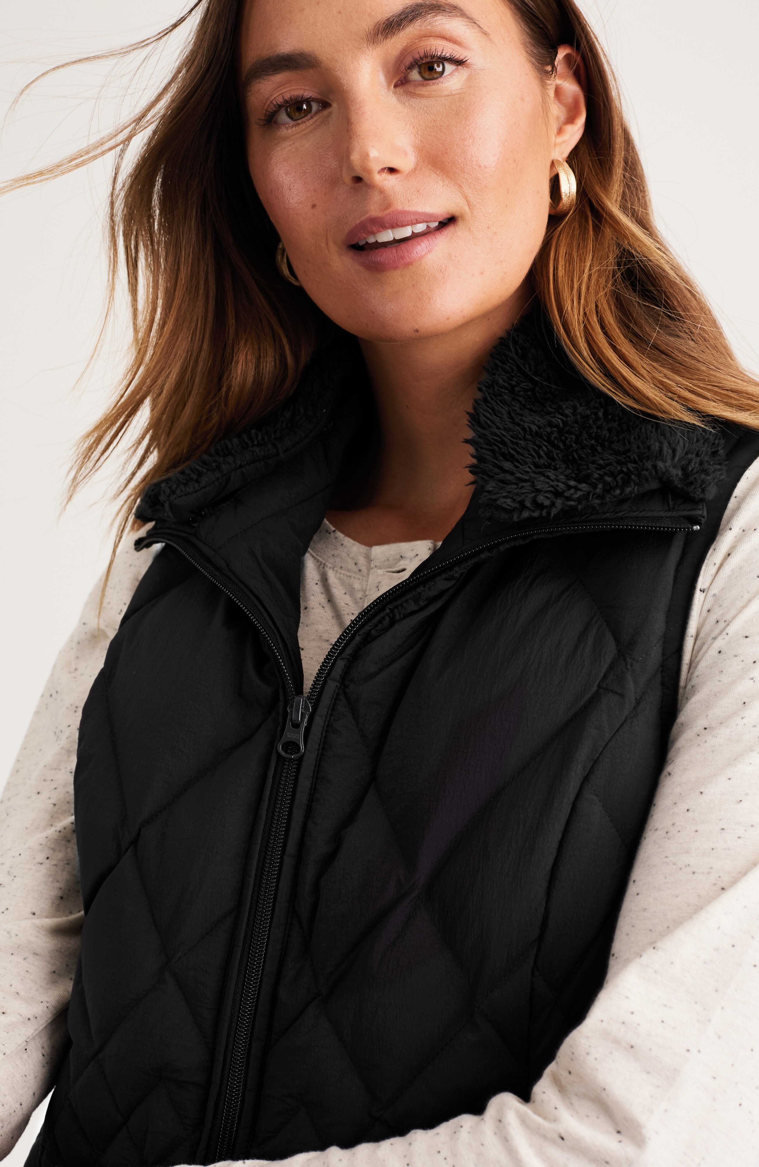 DIAMOND-QUILTED PUFFER VEST | JJill