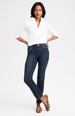 Image for Curvy-Fit Authentic Slim-Leg Jeans