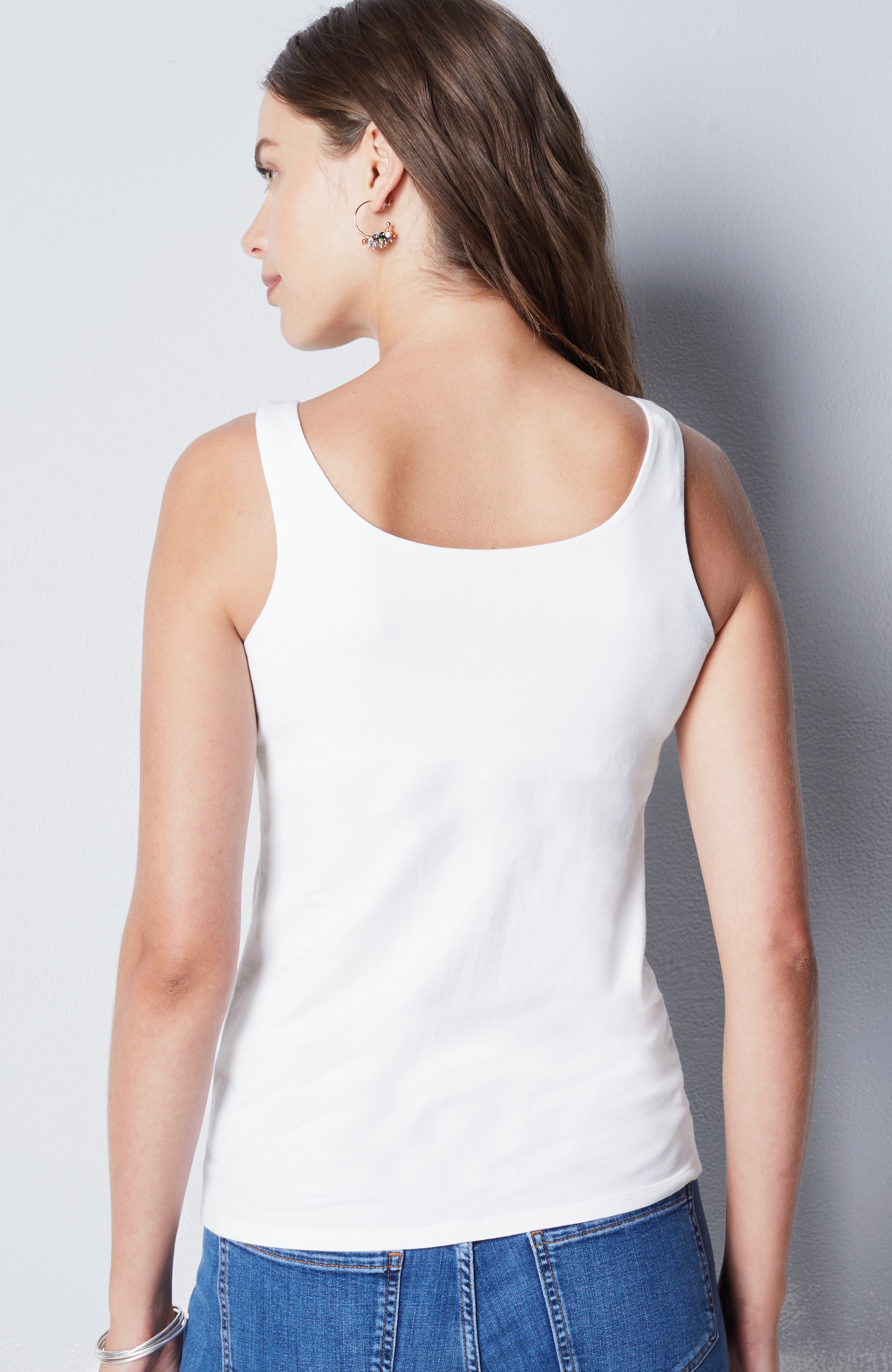 SHISHIKUI bra tank / WHITE シシクイ ブラタンク PERFECT SHELF-BRA TANK | JJill