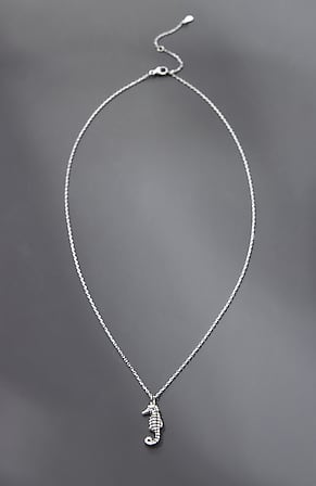 Image for Sterling Silver Seahorse Necklace