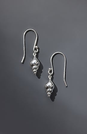 Image for Sterling Silver Seashell Earrings