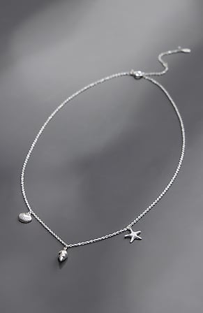 Image for Sterling Silver Sea Life Necklace