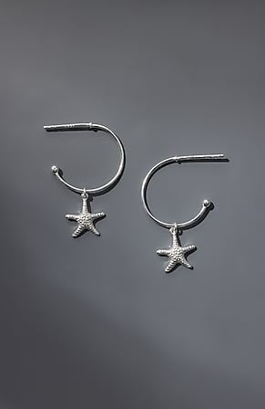 Image for Sterling Silver Starfish Earrings