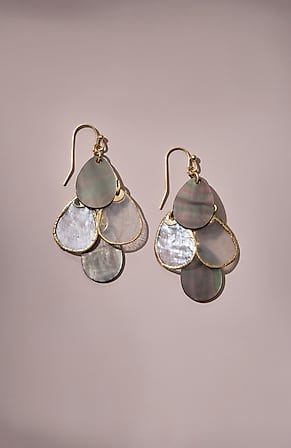 Image for Mixed-Shell Cascading Earrings